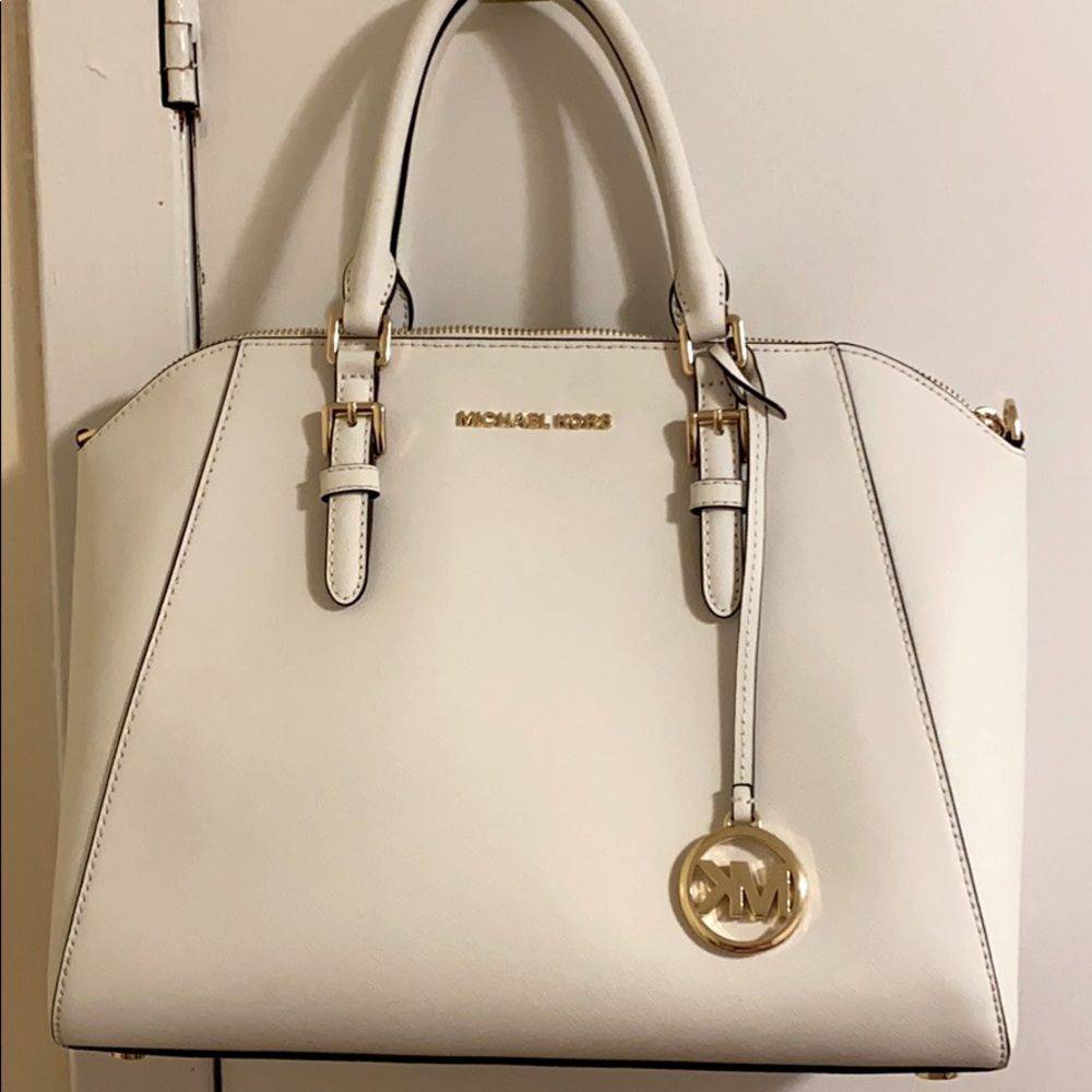 Authentic Michael Kors White Handbag
